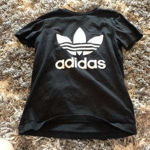 Black and white Adidas shirt